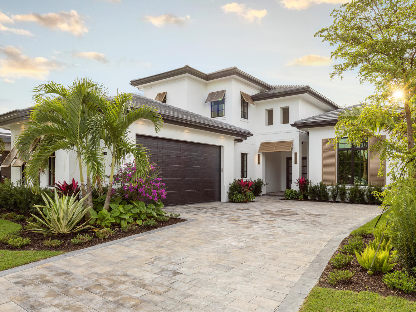 Front Exterior of La Reine Model by Gulfshore Homes